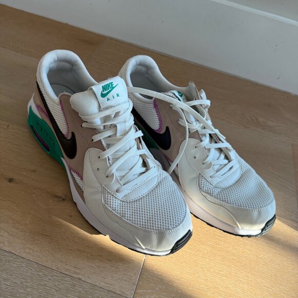 NEW Nike Air Max Excee Sail Hemp Stadium Black Green Mens  Nike Air Max Excee Mens Shoes Size 12, Sail/Black/Hemp/Stadium Green